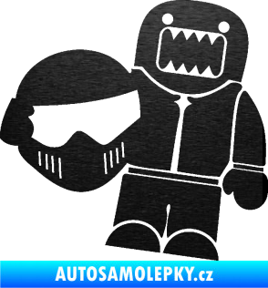 Samolepka Domo 014 levá Stig škrábaný kov černý