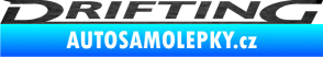 Samolepka Drifting škrábaný kov černý
