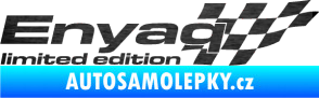Samolepka Enyaq limited edition pravá škrábaný kov černý
