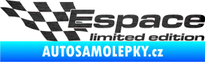 Samolepka Espace limited edition levá škrábaný kov černý
