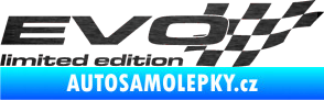 Samolepka Evo limited edition pravá škrábaný kov černý