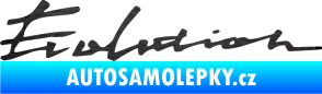 Samolepka Evolution škrábaný kov černý