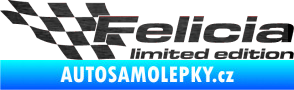 Samolepka Felicia limited edition levá škrábaný kov černý
