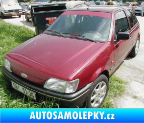 Samolepka Ford Fiesta - přední škrábaný kov černý