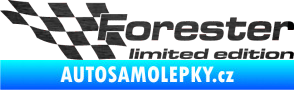 Samolepka Forester limited edition levá škrábaný kov černý