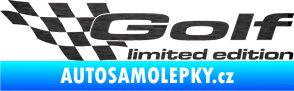 Samolepka Golf limited edition levá škrábaný kov černý