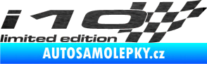 Samolepka i10 limited edition pravá škrábaný kov černý