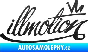 Samolepka Illmotion škrábaný kov černý