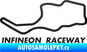 Samolepka Okruh Infineon Raceway škrábaný kov černý
