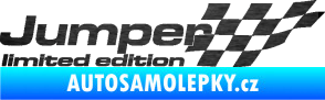 Samolepka Jumper limited edition pravá škrábaný kov černý
