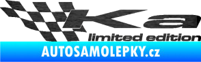 Samolepka Ka limited edition levá škrábaný kov černý