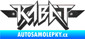 Samolepka Kabát 003 škrábaný kov černý