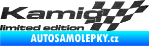 Samolepka Kamiq limited edition pravá škrábaný kov černý