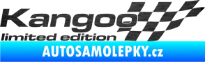 Samolepka Kangoo limited edition pravá škrábaný kov černý