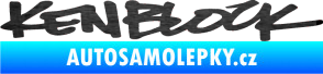 Samolepka Kenblock škrábaný kov černý