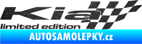 Samolepka Kia limited edition pravá škrábaný kov černý