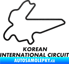 Samolepka Okruh Korean International Circuit škrábaný kov černý