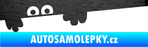 Samolepka Kuk 008 levá šmírák škrábaný kov černý