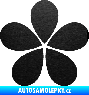 Samolepka Květina dekor 031 škrábaný kov černý