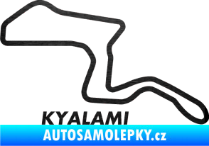 Samolepka Okruh Kyalami škrábaný kov černý