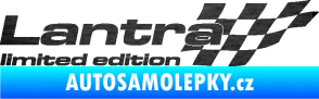 Samolepka Lantra limited edition pravá škrábaný kov černý