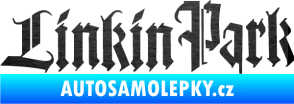 Samolepka Linkin Park 004 škrábaný kov černý