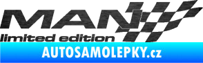 Samolepka MAN limited edition pravá škrábaný kov černý