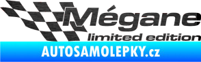 Samolepka Mégane limited edition levá škrábaný kov černý