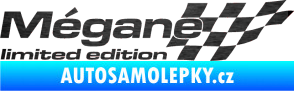 Samolepka Mégane limited edition pravá škrábaný kov černý