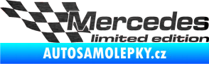 Samolepka Mercedes limited edition levá škrábaný kov černý