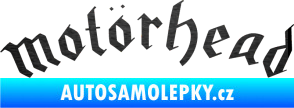 Samolepka Motorhead prohnutý škrábaný kov černý