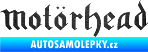 Samolepka Motorhead rovný škrábaný kov černý