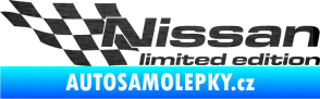 Samolepka Nissan limited edition levá škrábaný kov černý