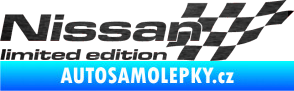 Samolepka Nissan limited edition pravá škrábaný kov černý