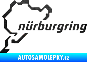 Samolepka Nurburgring škrábaný kov černý