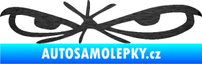 Samolepka Oči 002 levá škrábaný kov černý