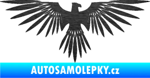 Samolepka Orlice 005 pravá škrábaný kov černý
