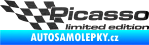 Samolepka Picasso limited edition levá škrábaný kov černý