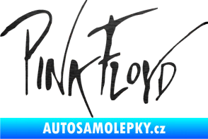 Samolepka Pink Floyd 002 škrábaný kov černý