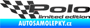 Samolepka Polo limited edition levá škrábaný kov černý