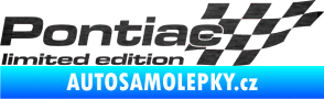 Samolepka Pontiac limited edition pravá škrábaný kov černý