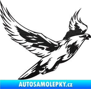 Samolepka Predators 088 pravá škrábaný kov černý