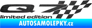 Samolepka Q7 limited edition pravá škrábaný kov černý
