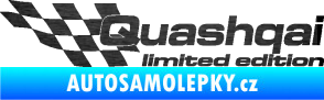 Samolepka Quashqai limited edition levá škrábaný kov černý