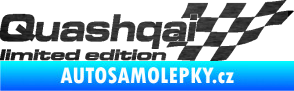 Samolepka Quashqai limited edition pravá škrábaný kov černý