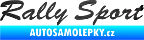Samolepka Rally sport 001 škrábaný kov černý