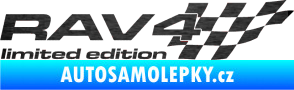 Samolepka RAV4 limited edition pravá škrábaný kov černý