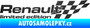 Samolepka Renault limited edition pravá škrábaný kov černý
