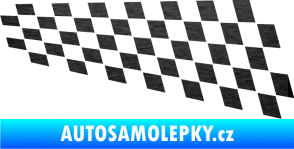 Samolepka Šachovnice 033 škrábaný kov černý