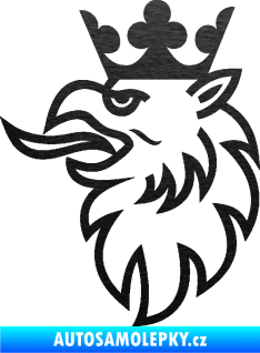 Samolepka Scania znak škrábaný kov černý